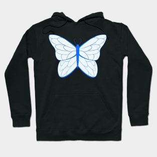 Blue Simple Butterfly Hoodie